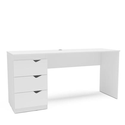Imagem de Escrivaninha Mesa Escritório X Porto 3 Gavetas 163cm Branco