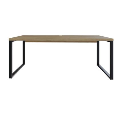 Imagem de Escrivaninha Mesa Escritório Yon Presidente 190x70x75 190cm Industrial Vermont Marrom