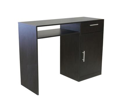 Imagem de Escrivaninha Mesa Multiuso com 1 Gaveta e 1 Porta Para Escritório Salão Manicure