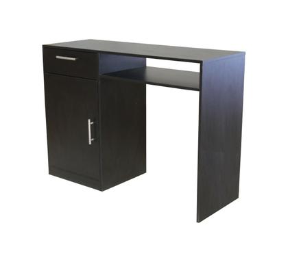 Imagem de Escrivaninha Mesa Multiuso com 1 Gaveta e 1 Porta Para Escritório Salão Manicure