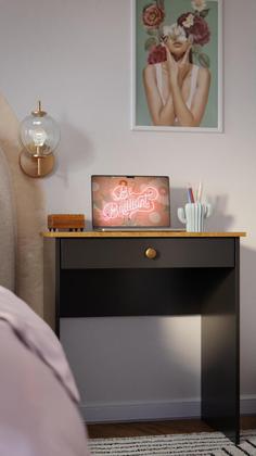 Imagem de Escrivaninha / Mesa Notebook Multiuso Sala Quarto 1 Gaveta