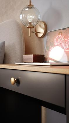 Imagem de Escrivaninha / Mesa Notebook Multiuso Sala Quarto 1 Gaveta