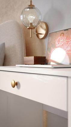 Imagem de Escrivaninha / Mesa Notebook Multiuso Sala Quarto 1 Gaveta