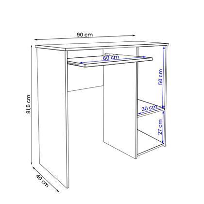Imagem de Escrivaninha Mesa para Computador Denali com Suporte para Teclado