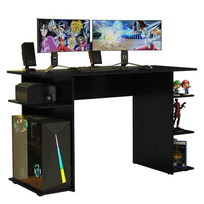 Imagem de Escrivaninha Mesa para Computador Gamer Preto 9424 Madesa