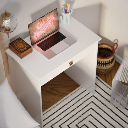 Imagem de Escrivaninha Mesa para Computador Gavetas Office Quarto Escritório - Varias Cores