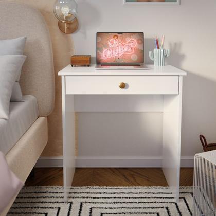 Imagem de Escrivaninha Mesa para Computador Gavetas Office Quarto Escritório - Varias Cores