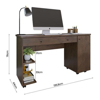 Imagem de Escrivaninha Mesa Para Computador Quarto Escritorio Ariel