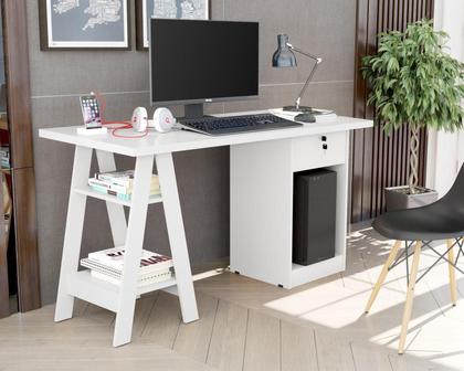 Imagem de Escrivaninha Multifuncional C/Prat e Gav Bali - Branco