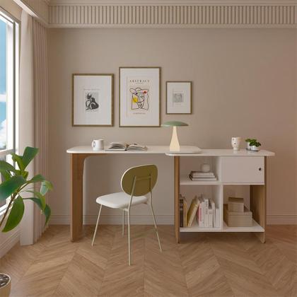 Imagem de Escrivaninha Nomad 1 PT Cinamomo e Off White