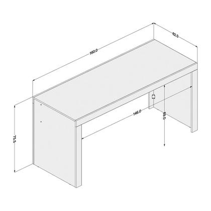 Imagem de Escrivaninha Office Branca