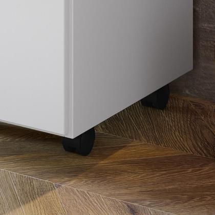 Imagem de Escrivaninha Office Malta Lukaliam com Gaveta com Chave Rodízios Tampo 25mm 1,35m