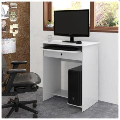 Imagem de Escrivaninha Office Mesa De Computador Com Suporte De Teclado E Gaveta Pratica