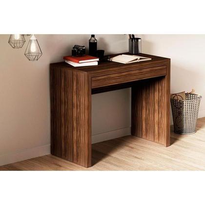 Imagem de Escrivaninha p/ Escritório ME4107 c/ 1 Gaveta Rústico - Tecno Mobili