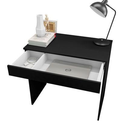 Imagem de Escrivaninha para Computador 1 Gaveta Alexia Preto 1863 AJL Móveis