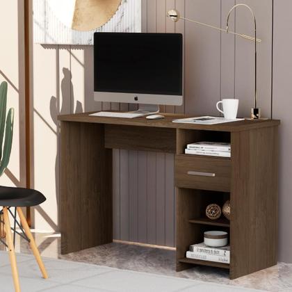 Imagem de Escrivaninha para Computador 1 Gaveta Escritorio e Quarto Duna Wood Anto
