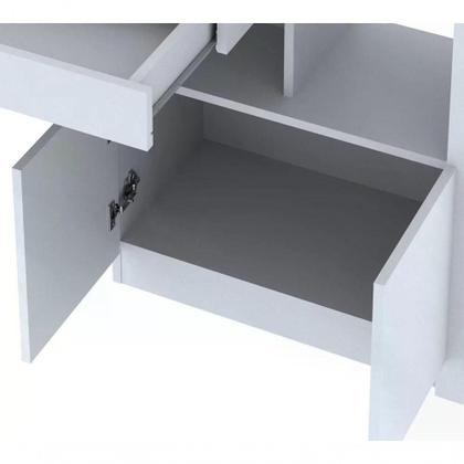 Imagem de Escrivaninha Para Computador Com Armário Me4143 Branco