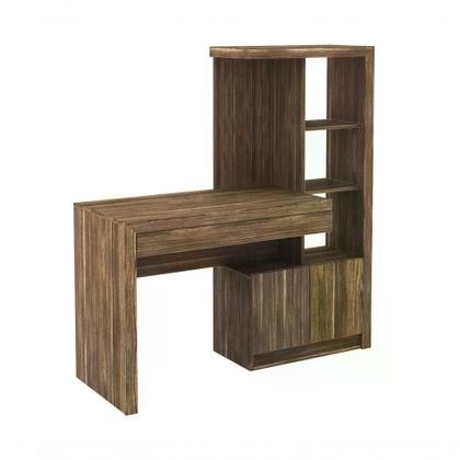 Imagem de Escrivaninha Para Computador Com Armário Me4143 Nogal Nogal