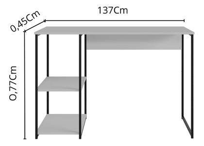 Imagem de Escrivaninha Para Computador Escritório Quarto Industrial Notebook