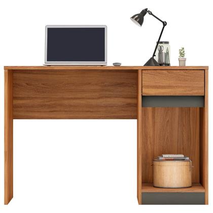 Imagem de Escrivaninha para Computador Morada 1 Porta 1 Gaveta Amendola Grafito Demóbile