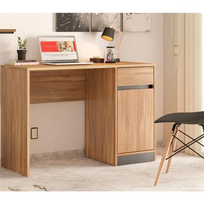 Imagem de Escrivaninha para Computador Morada 1 Porta 1 Gaveta Amendola Grafito Demóbile