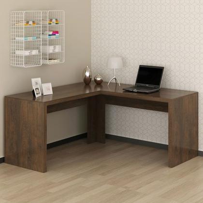 Imagem de Escrivaninha Para Escritorio Angular ME4116 Rustico Tecno Mobili