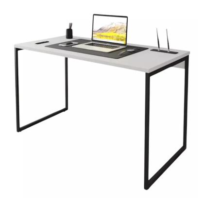 Imagem de Escrivaninha para Escritorio em MDF Premium Aço Reforçado 150cm x 60cm Branca