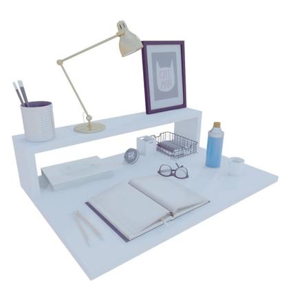 Imagem de Escrivaninha para estudo simples branca