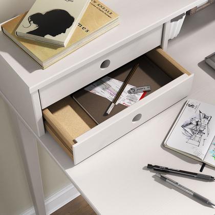 Imagem de Escrivaninha para Quarto Retro Madeira 4 Gavetas Milano Branco