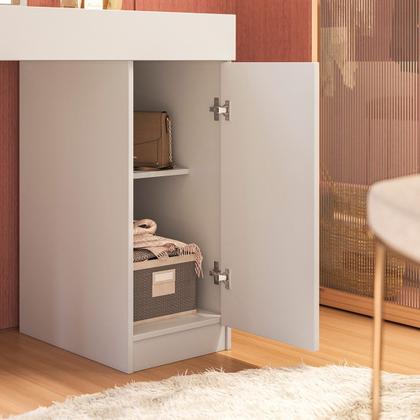 Imagem de Escrivaninha Penteadeira 121cm com Espelho 1 Porta Love