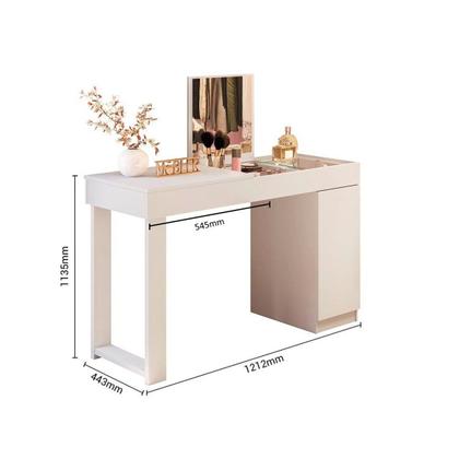 Imagem de Escrivaninha Penteadeira 121cm com Espelho 1 Porta Love