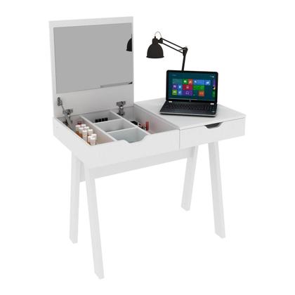 Imagem de Escrivaninha/Penteadeira 90,5cm com Espelho e 1 Gaveta Multimóveis CR40118