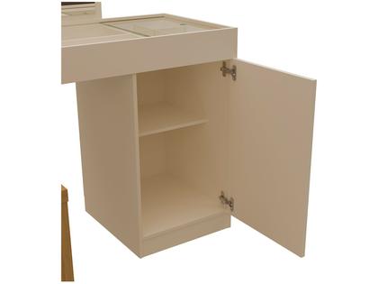 Imagem de Escrivaninha Penteadeira Camarim de canto Star Freijó/Off White - Mobler