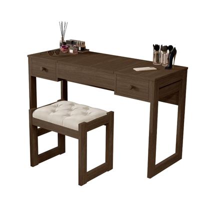 Imagem de Escrivaninha penteadeira com espelho e banqueta Luanda Fenix