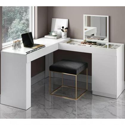 Imagem de Escrivaninha Penteadeira De Canto 3003023 Branco Mbl Branco