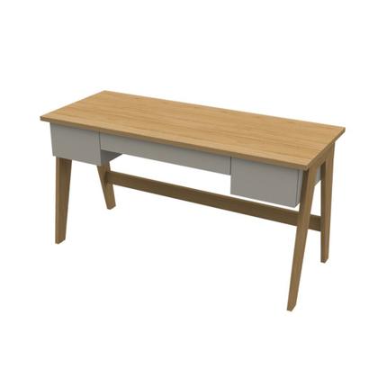 Imagem de Escrivaninha Pés Palito Retrô 1,50m com 3 gavetas Style Móvel na Caixa