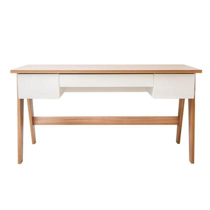 Imagem de Escrivaninha Pés Palito Retrô 1,50m com 3 gavetas Style Móvel na Caixa