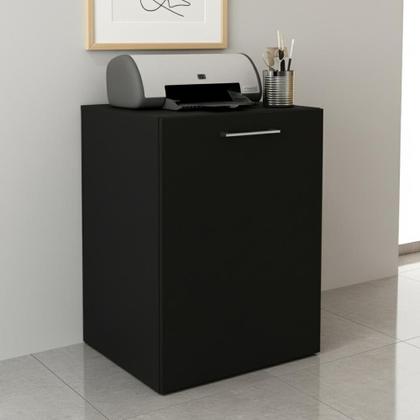 Imagem de Escrivaninha Retrátil Dobrável com Porta e Prateleiras ME4170 Preto - Tecnomobili