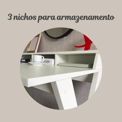 Imagem de Escrivaninha Retrô com Pés Angulares 3 Nichos Itália