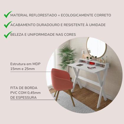 Imagem de Escrivaninha Retrô com Pés Angulares 3 Nichos Itália