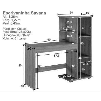 Imagem de Escrivaninha Savana com Porta  Arte Móveis