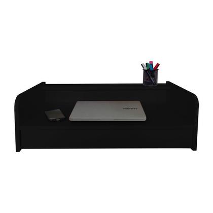 Imagem de Escrivaninha Suspensa Bancada Com Gaveta Mesa Notebook Preto