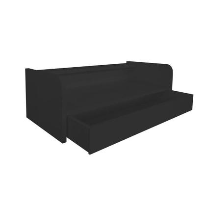 Imagem de Escrivaninha Suspensa Bancada Com Gaveta Mesa Notebook Preto