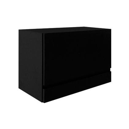 Imagem de Escrivaninha Suspensa Bancada Compacta Com Gaveta Mesa Para Notebook Preto Laca