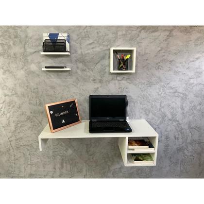 Imagem de Escrivaninha suspensa - Branco - MDF 15mm