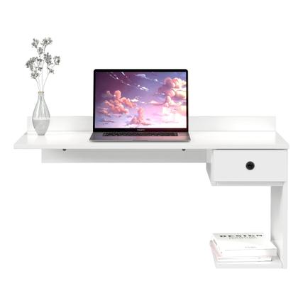 Imagem de Escrivaninha Suspensa com 1 gaveta para quarto ou escritório - Várias Cores