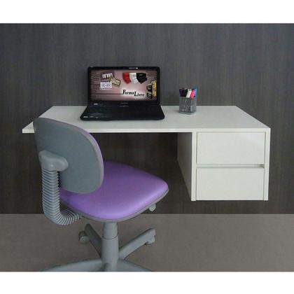 Imagem de Escrivaninha Suspensa Mesa Para Computador Ou Notebook Escritório Branco