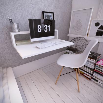 Imagem de Escrivaninha suspensa pra estudo  cor branca ( Modelo Novo)