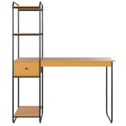 Imagem de Escrivaninha Trabalho Home Office Com Prateleira Porta Objetos Gaveta Espaço CPU Multifuncional