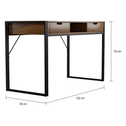 Imagem de Escrivaninha Well Ipê e Preta